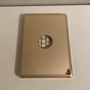 Gold iPad Case with keyboard